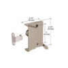 CRL EP24004 Gold Window Sash Lock with 2" Screw Holes