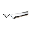 CRL PRT375CH Chrome Plastic 3/4" Reflective Inside Angle - 96" Stock Length