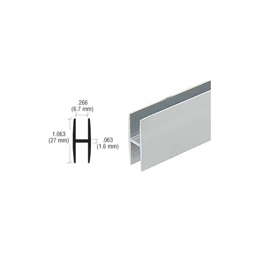 Brixwell H14DU-CCP24-XCP10 Duranodic Bronze H14 H-Bar Channel  24" Stock Length - pack of 10