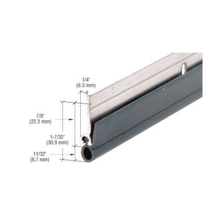 CRL WS003AV232 Aluminum Extruded Aluminum Vinyl Bulb Weatherseal 72" x 80" Opening