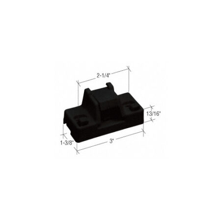 CRL V305BL Black Plastic Step-On Patio Door Lock