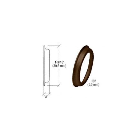 CRL DL2175DUB Dark Bronze .197" Flared Cylinder Ring