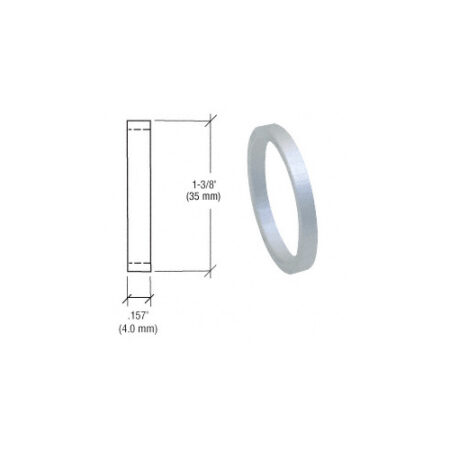 CRL DL2176AA Aluminum .157" Straight Cylinder Ring