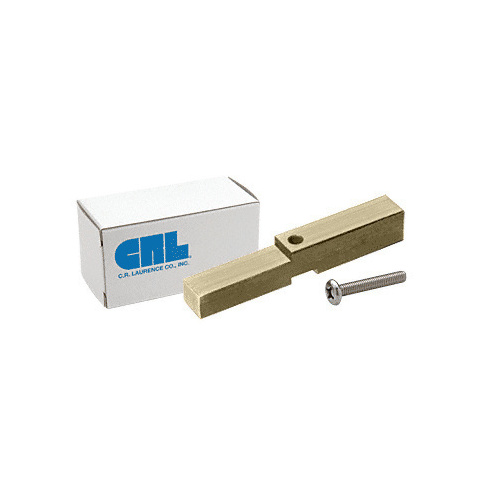 CRL HAB01SN Satin Nickel Adapter Block for Prima, Shell and Rondo Hinges