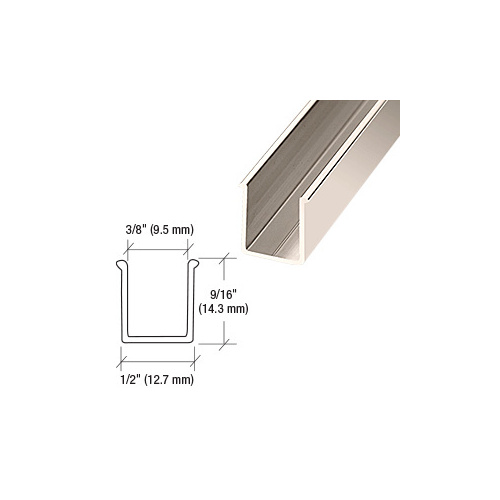 CRL S1F360BGAEXT Brite Gold Anodized 36" Snap-In Filler Insert for Shower Door Header