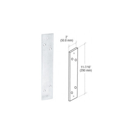 CRL DL916A Satin Anodized Mounting Plate for the DL915 Pull Handle