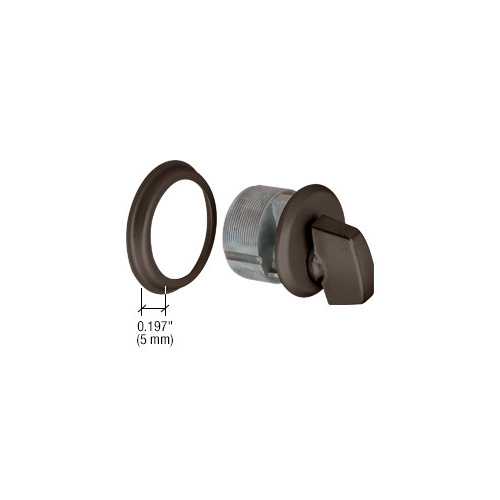 CRL DL2172DU Dark Bronze Mortise With Aluminum Thumbturn Cylinder