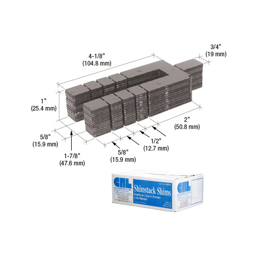 CRL KRS26 1/16" x 4-1/8" Shimstack Shims