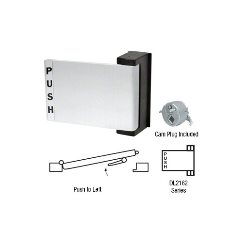 CRL DL2162A Aluminum Universal Push-Pull Paddle Handle - Push to Left