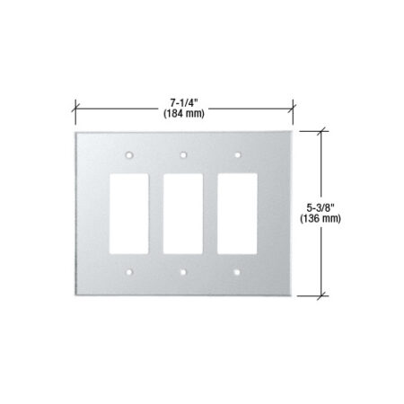 CRL PMP302 Clear Triple Designer Acrylic Mirror Plate