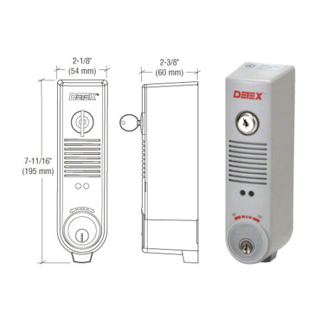 DETEX EAX500 Battery Powered Surface Mount Exit Alarm