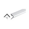 Brixwell PRT250CH-CCP72-XCP50 Chrome Plastic 1/2" Reflective Outside Angle - 72" Stock Length - pack of 50