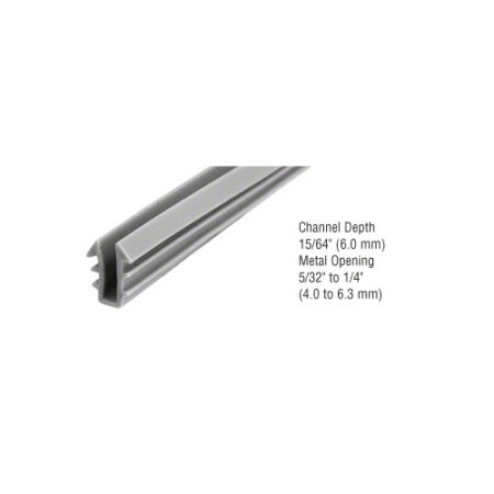 CRL GC460M Glazing Vinyl 15/64" Channel Depth 5/32" to 1/4" Metal Opening - 1000' Roll