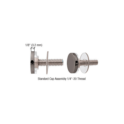 CRL CAP34BS 316 Brushed Stainless 3/4" Diameter Standoff Cap Assembly