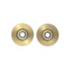 CRL D1795 1-1/8" Diameter Steel Door Rollers - pack of 2