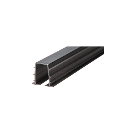 Brixwell 14TV-CCP72 Black Top Rail Glazing Vinyl for 1/4" Monolithic and 5/16" Thick Laminated Glass -  72" Stock Length