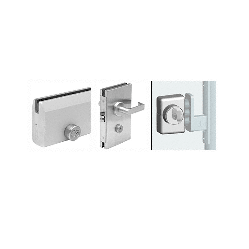 CRL 1CHSA Satin Anodized Mortise Housing for 7-Pin Small Format Interchangeable Cores (SFIC)