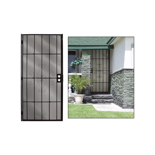 CRL 25160210 Columbia Magnum Black 30" x 80" Security Screen Door