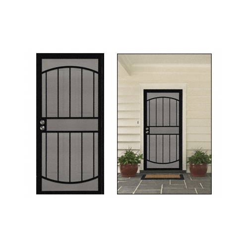 CRL 28180311 Black Gibraltar 32" x 80" Security Door