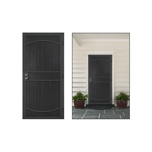 CRL 28180311 Black Gibraltar 32" x 80" Security Door