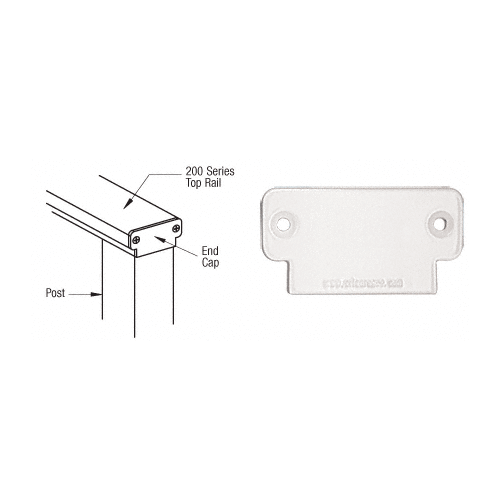 CRL 2DECBL Matte Black 200 Series Decorative End Cap