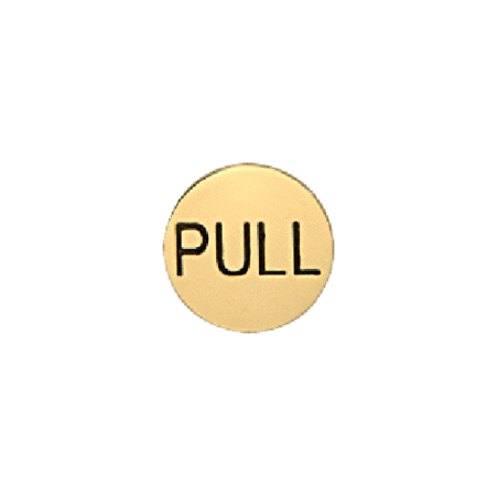 CRL 2EPPBPL Polished Brass 2" Round Pull Indicator