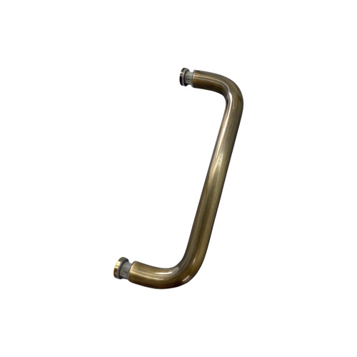 CRL BPS8SB Satin Brass 8" Single-Sided Solid 3/4" Diameter Pull Handle Without Metal Washers