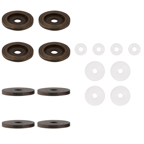 CRL 30WKPC0 Polished Copper Replacement Washers for Back-to-Back Solid Pull Handle