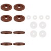 CRL 30WKPC0 Polished Copper Replacement Washers for Back-to-Back Solid Pull Handle