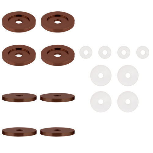 CRL 30WKPC0 Polished Copper Replacement Washers for Back-to-Back Solid Pull Handle