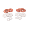 CRL 30WKPC0 Polished Copper Replacement Washers for Back-to-Back Solid Pull Handle