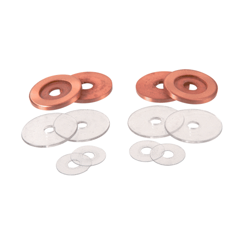 CRL 30WKPC0 Polished Copper Replacement Washers for Back-to-Back Solid Pull Handle