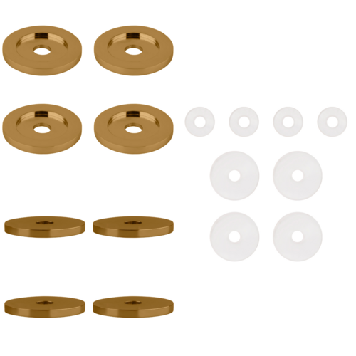 CRL 30WKPC0 Polished Copper Replacement Washers for Back-to-Back Solid Pull Handle