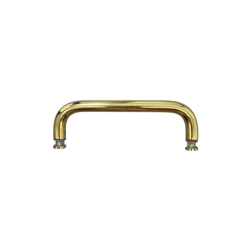 CRL BPS8SB Satin Brass 8" Single-Sided Solid 3/4" Diameter Pull Handle Without Metal Washers