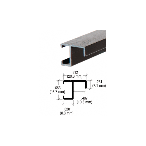 Brixwell 4410BA-CCP48-XCP3 Brite Anodized Picture Frame Molding  48" Stock Length - pack of 3