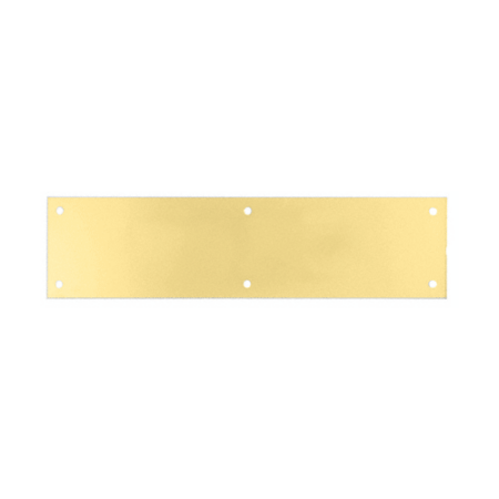 CRL 47PB Polished Brass 3-1/2" x 15" Push Plate