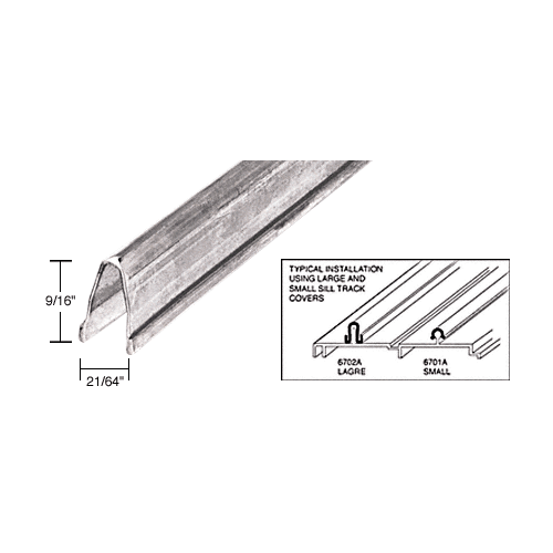 CRL 6702A10 10' Stainless Steel Large Patio Door Sill Cover 120" Stock Length