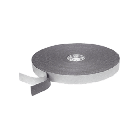 CRL 74814X12GRY Gray 1/4" x 1/2" Single Sided Foam Glazing Tape