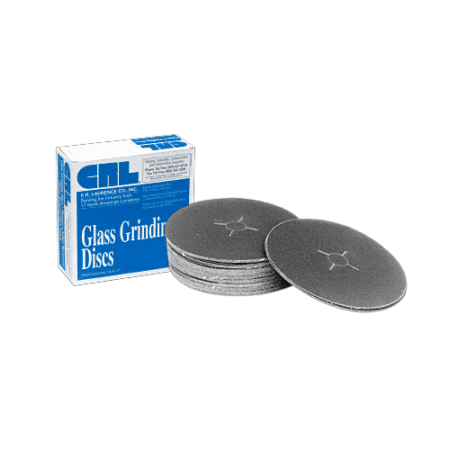 CRL 7X78320CB-XCP50 7" x 7/8" 320 Grit Polyester Back Sanding Discs - pack of 50