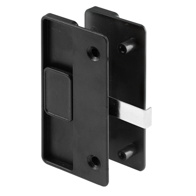 CRL A218 Black Sliding Screen Door Latch and Pull with 3" Screw Holes for 1/2" Thick Columbia Series 4000 Doors