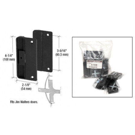 CRL A151B Sliding Screen Latch and Pull With 3-5/8" Screw Holes for Jim Walters Doors - Bulk