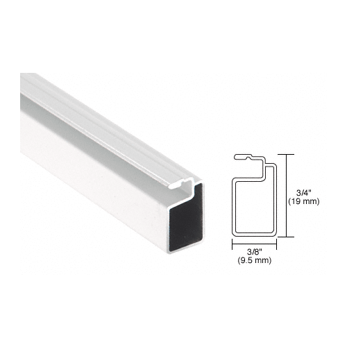 CRL A346GRY Gray 3/4" x 3/8" Extruded Screen Frame 144" Stock Length