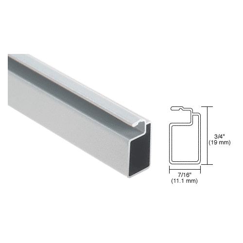 CRL A347W White 3/4" x 7/16" Extruded Screen Frame 144" Stock Length