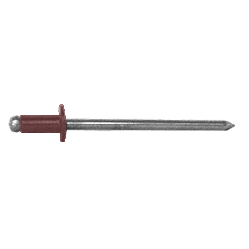 CRL ABA42WPK White 1/8" Diameter, 1/16" to 1/8" Grip Range Aluminum Mandrel and Rivet - pack of 1000