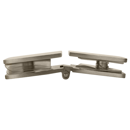 CRL ADJ180BN Brushed Nickel Adjustable Glass-to-Glass Clamp