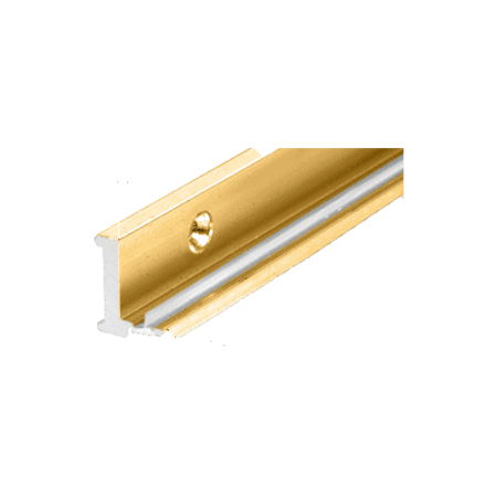 CRL AJ78BGA Brite Gold Anodized  Aluminum Jamb With Clear Vinyl Wipe - 78" Stock Length