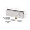 CRL AMR205BS Brushed Stainless AMR Series Patch Lock