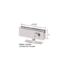 CRL AMR205BS Brushed Stainless AMR Series Patch Lock