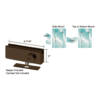 CRL AMR205BS Brushed Stainless AMR Series Patch Lock