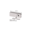 CRL AMR205BS Brushed Stainless AMR Series Patch Lock